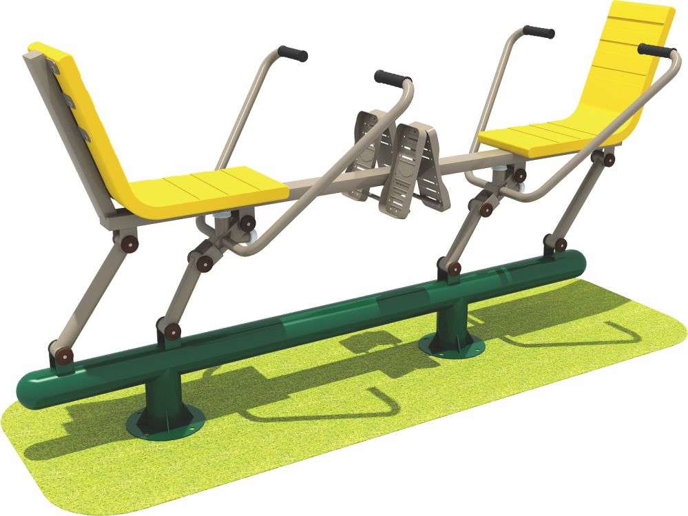 乐鱼运动健身器材 双人坐推器