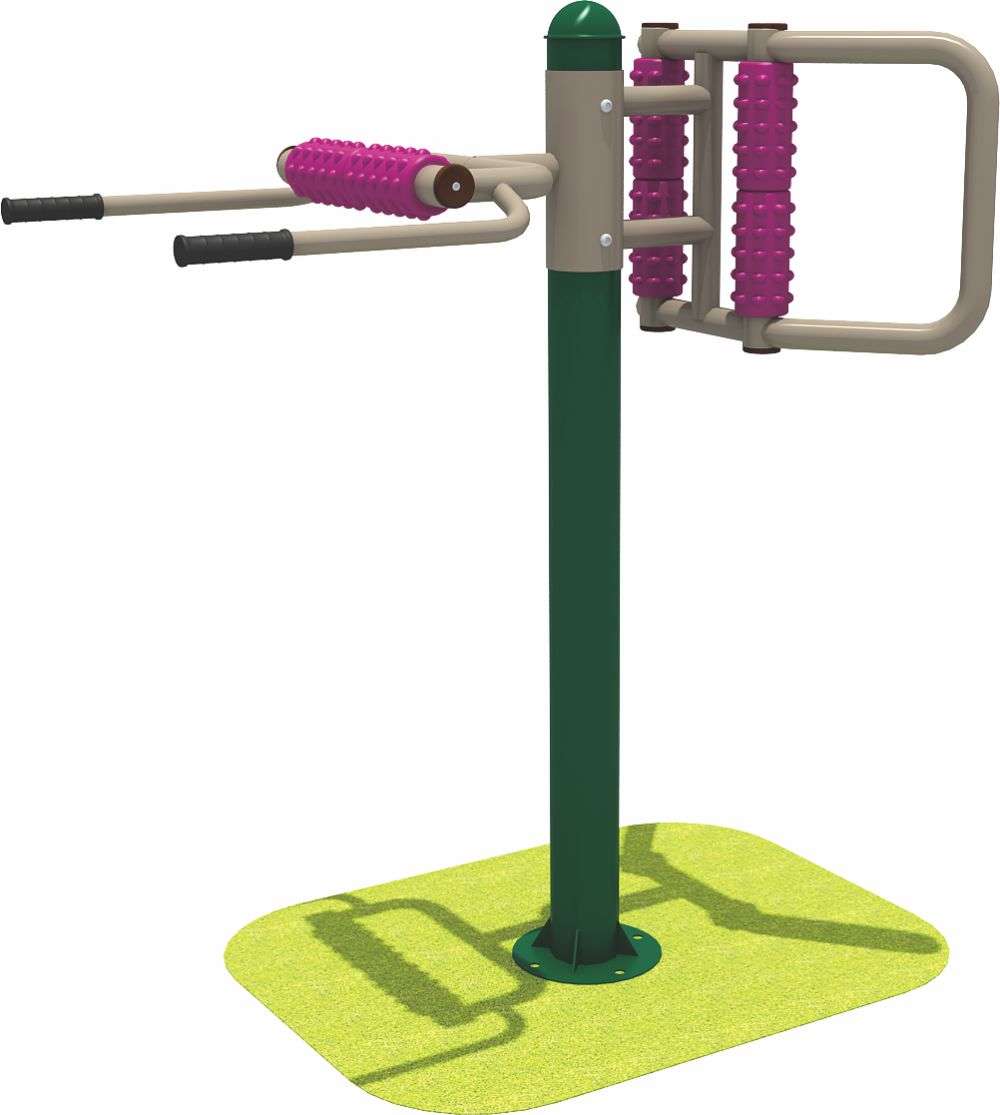 乐鱼运动健身器材 双人腰背按